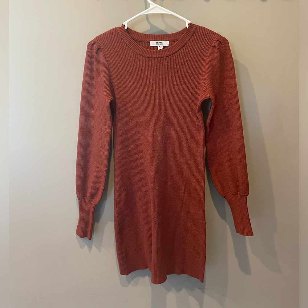 Burnt Orange BB Dakota/Nordstrom Sweater Dress, size XS